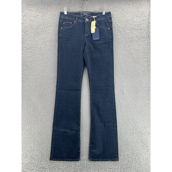NWT TOMMY BAHAMA Marin Denim Bootcut Jeans‎ Women's Size 4 Dark Wash Mid Rise - Picture 1 of 16